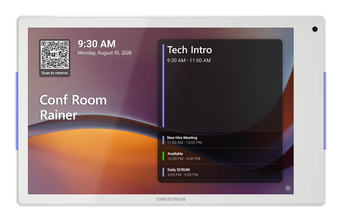 Crestron TSS-880-W - 8.1 in. Room Scheduling Touch Screen, White