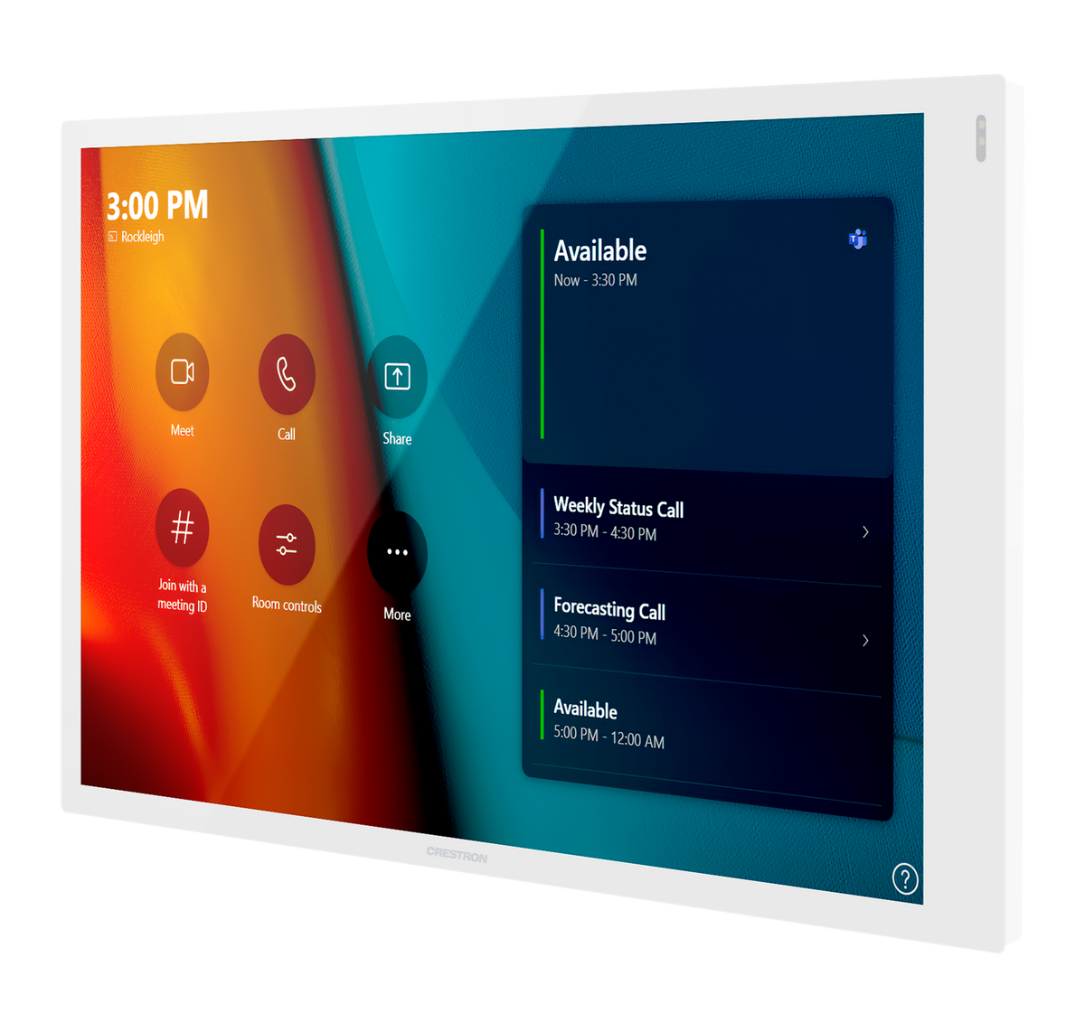 Crestron TSW-1070-W-S - 10.1 in. Wall Mount Touch Screen, White Smooth