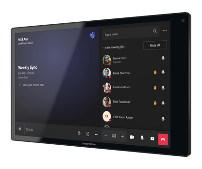 Crestron TSW-1080-UC-B - 10.1 in. Wall Mount Touch Screen, Unified Communication Version