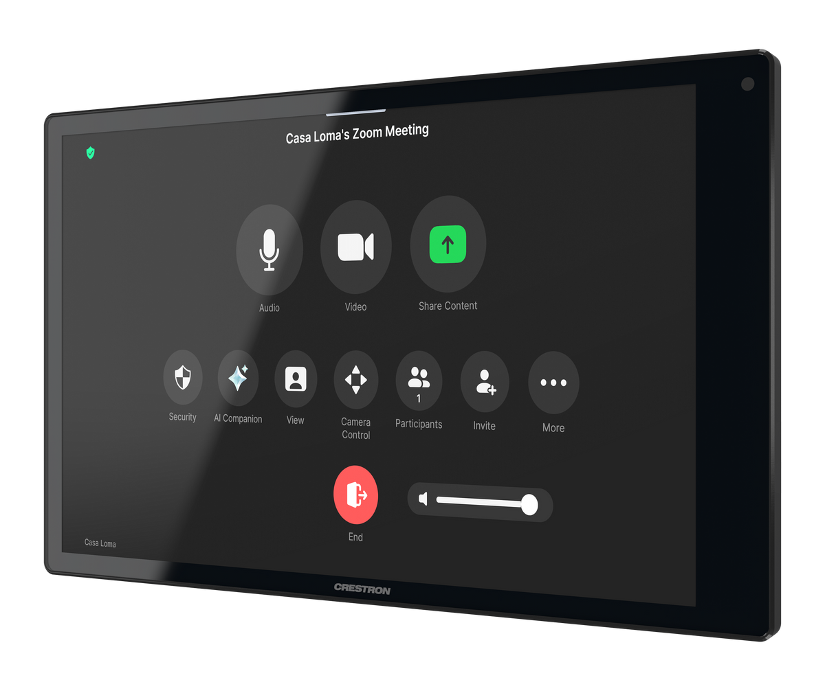 Crestron TSW-1080-UC-B - 10.1 in. Wall Mount Touch Screen, Unified Communication Version