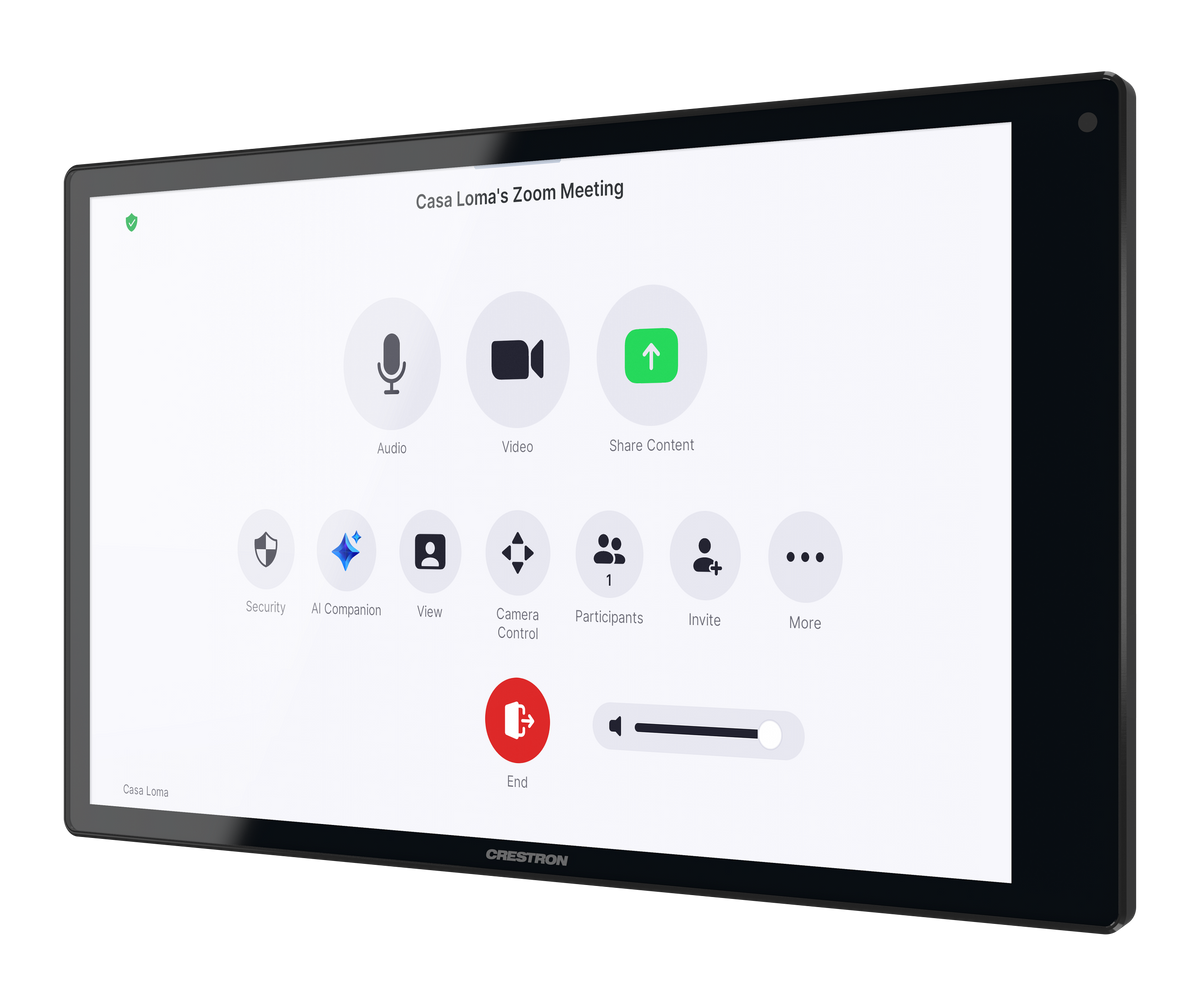 Crestron TSW-1080-UC-B - 10.1 in. Wall Mount Touch Screen, Unified Communication Version