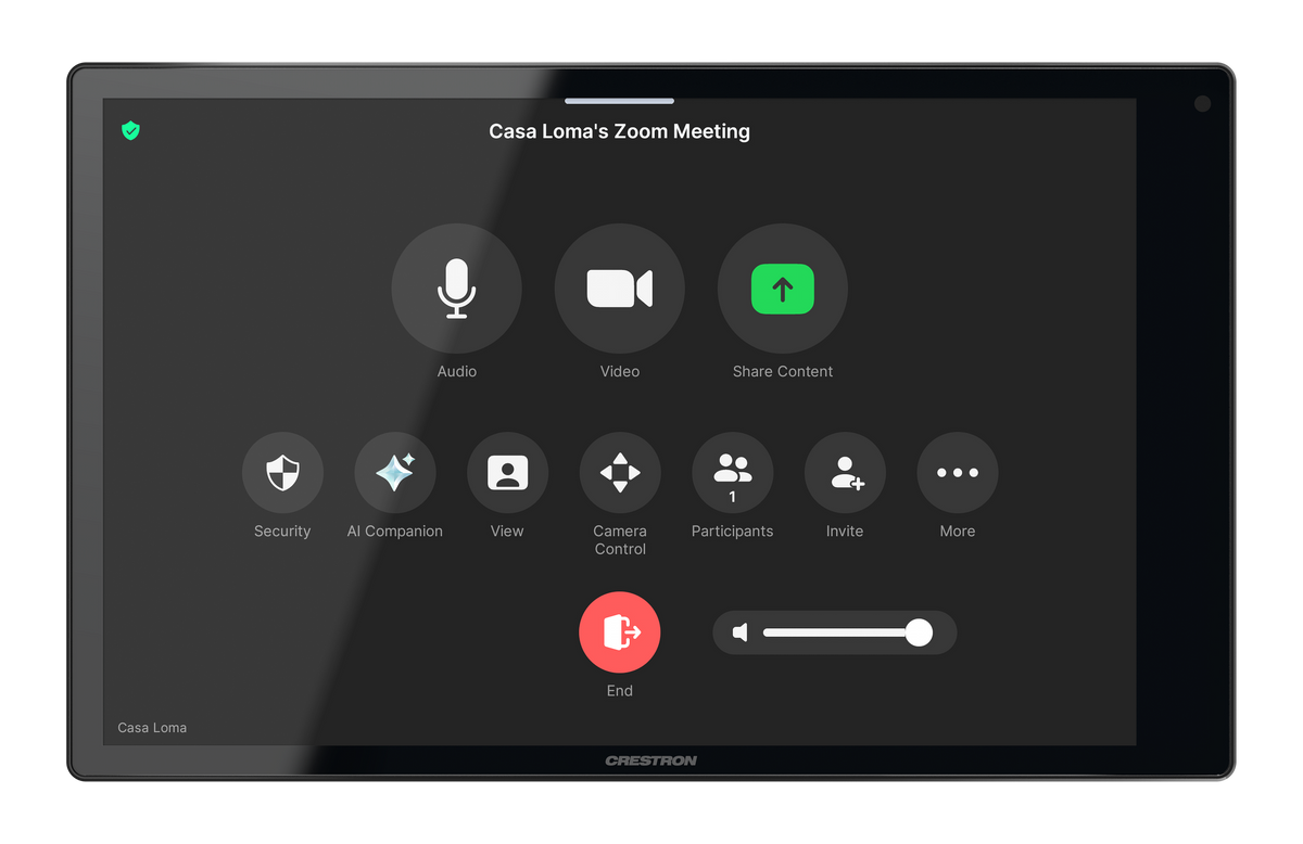Crestron TSW-1080-UC-B - 10.1 in. Wall Mount Touch Screen, Unified Communication Version