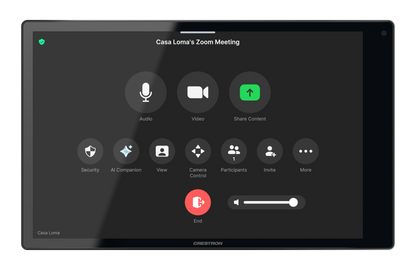 Crestron TSW-1080-UC-B - 10.1 in. Wall Mount Touch Screen, Unified Communication Version