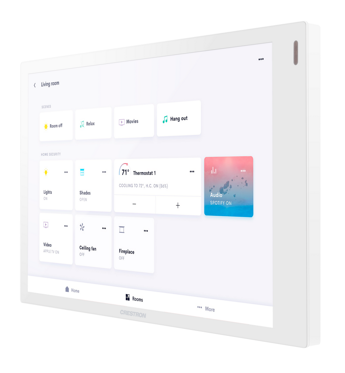 Crestron TSW-770-GV-W-S - 7 in. Wall Mount Touch Screen, Government Version, White Smooth