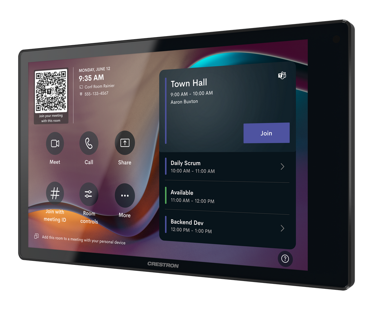 Crestron TSW-880-GV-B - 8.1 in. Wall Mount Touch Screen, Government Version
