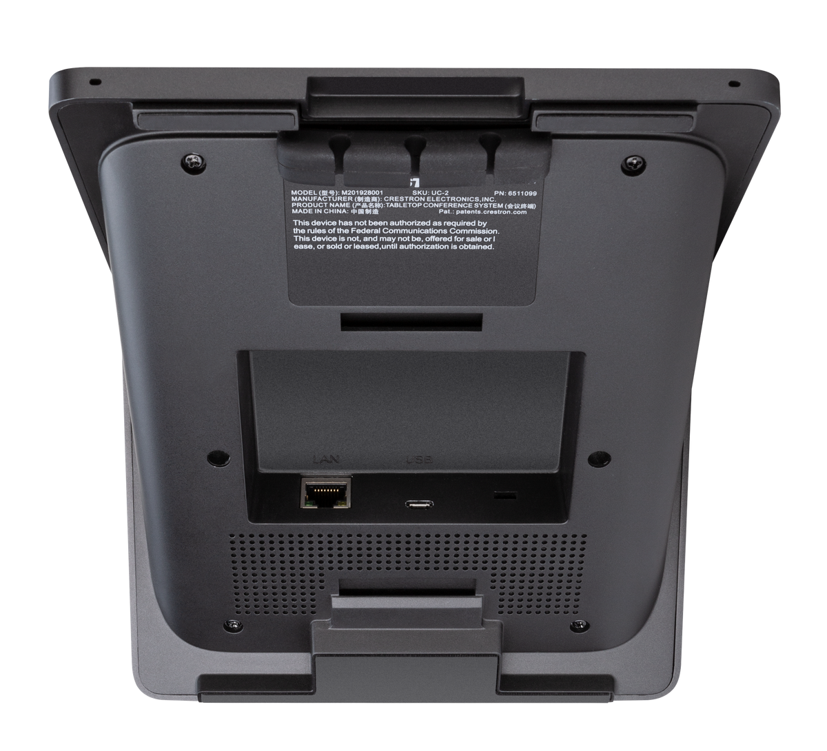 Crestron UC-2-T-V - Small Room Tabletop Conference Device for Crestron Collab Compute Devices