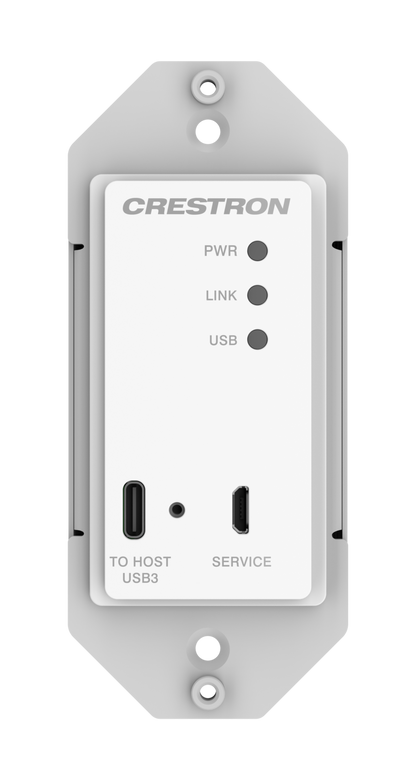 Crestron USB-EXT-3S-LOCAL-1G - USB 3.2 Extender over CAT 6a/7 Cable, Local, 1-Gang