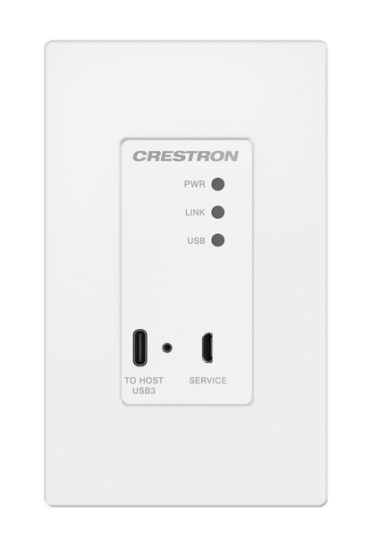 Crestron USB-EXT-3S-LOCAL-1G - USB 3.2 Extender over CAT 6a/7 Cable, Local, 1-Gang