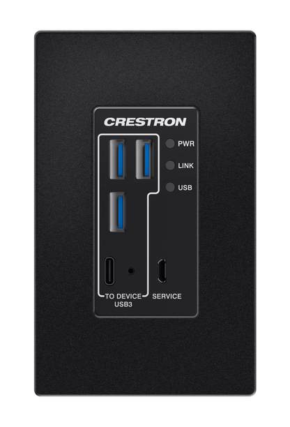 Crestron USB-EXT-3S-REMOTE-1G - USB 3.2 Extender over CAT 6a/7 Cable, Remote, 1-Gang