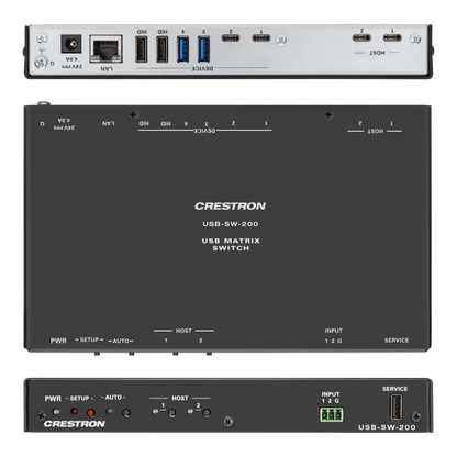 Crestron USB-SW-200 - 2-input USB 3.2 Data Matrix Switcher