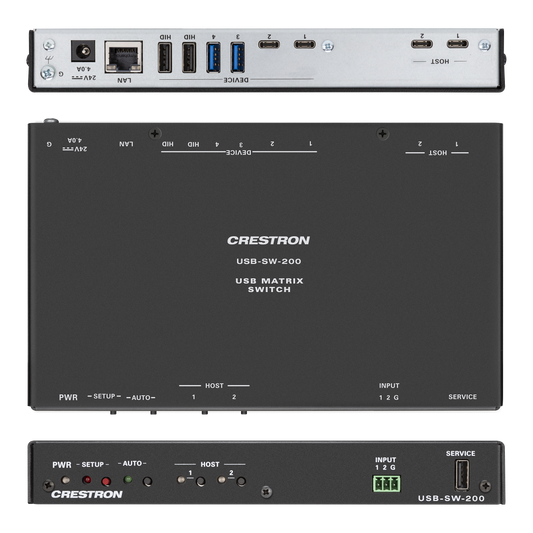 Crestron USB-SW-200 - 2-input USB 3.2 Data Matrix Switcher