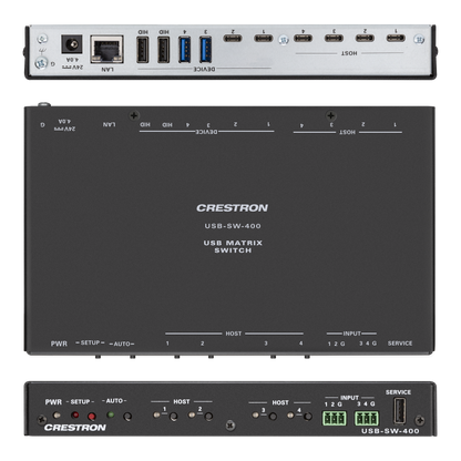 Crestron USB-SW-400 - 4-input USB 3.2 Data Matrix Switcher