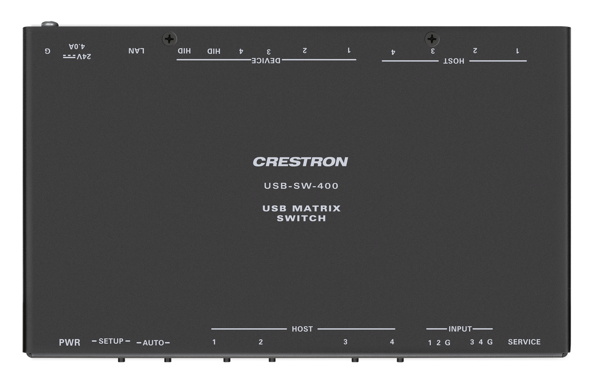 Crestron USB-SW-400 - 4-input USB 3.2 Data Matrix Switcher