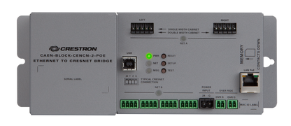 Crestron CAEN-BLOCK-CENCN-2-POE - Ethernet to Cresnet® Bridge for CAEN Automation Enclosures