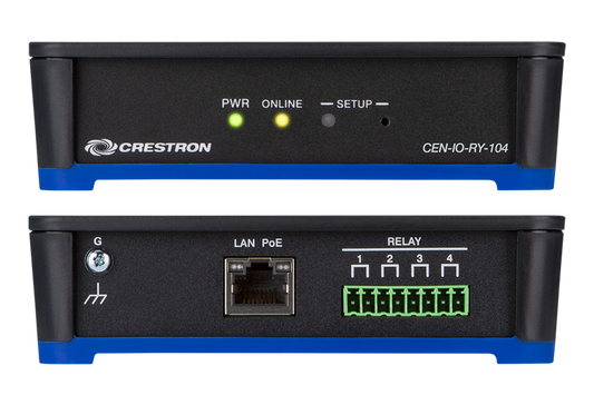 Crestron CEN-IO-RY-104 - Wired Ethernet Module with 4 Relay Ports