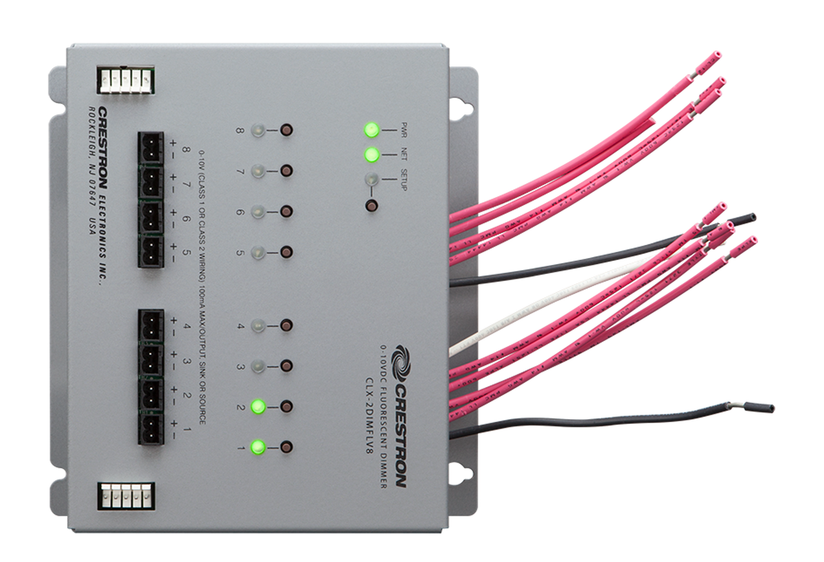 Crestron CLX-2DIMFLV8 - 8 Channel 0-10V Dimmer Module, 2 Feeds, 120V