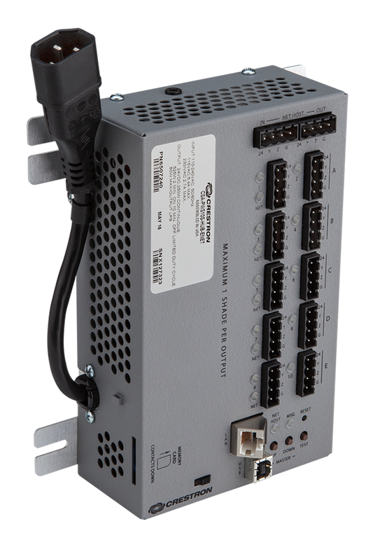 Crestron CSA-PWS10S-HUB-ENET - 10-Motor Power Supply with Ethernet to Cresnet® Bridge and Cresnet Hub