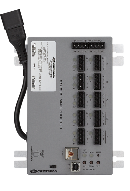 Crestron CSA-PWS10S-HUB-ENET - 10-Motor Power Supply with Ethernet to Cresnet® Bridge and Cresnet Hub