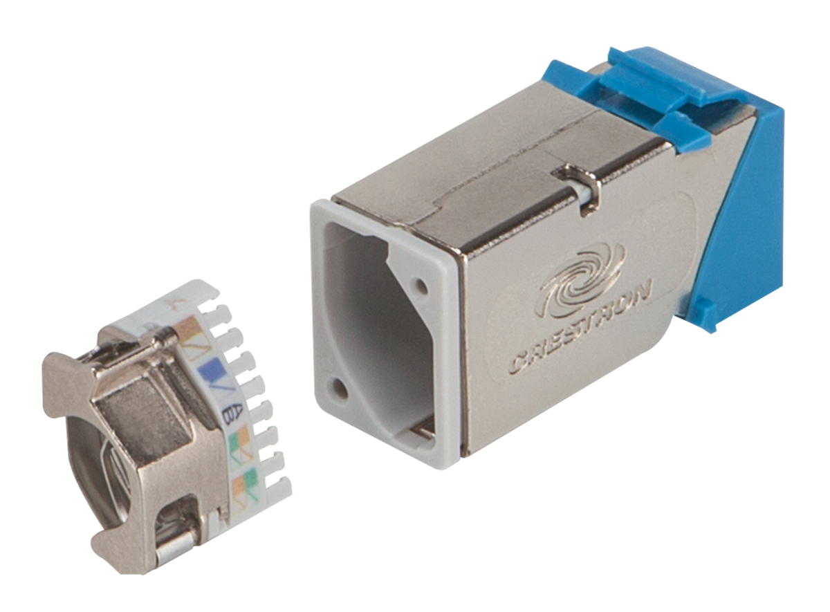 Crestron DM-CONN-ULTRA-RECP-20 - DigitalMedia™ Ultra Keystone RJ-45 Jack, 20-Pack w/Termination Tool