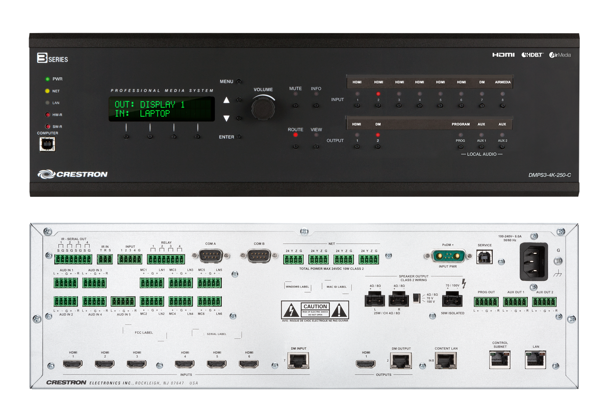 Crestron DMPS3-4K-250-C - 3-Series® 4K DigitalMedia™ Presentation System 250
