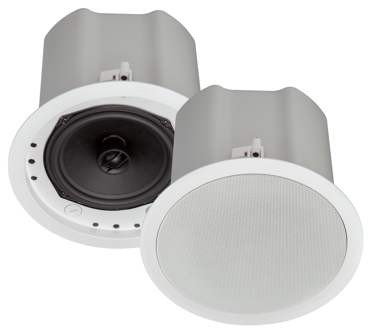 Crestron SAROS ICI6T-W-T-EACH+ - Saros® Integrator 6.5” 2-Way In-Ceiling Speaker, White Textured, Single (must be ordered in multiples of 2)