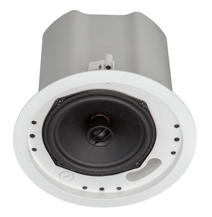 Crestron SAROS ICI6T-W-T-EACH+ - Saros® Integrator 6.5” 2-Way In-Ceiling Speaker, White Textured, Single (must be ordered in multiples of 2)