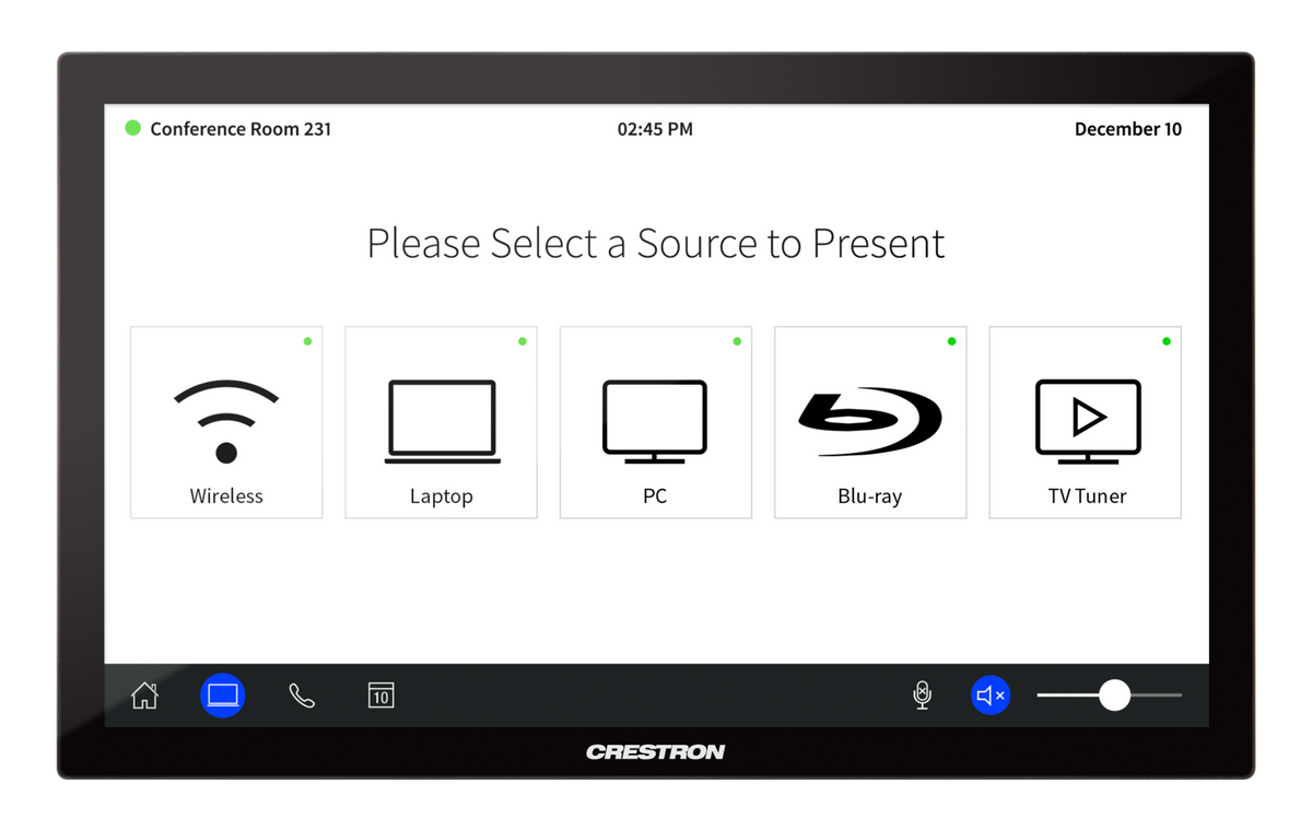 Crestron TSD-2220-B - 21.5 in. HD Touch Screen Display, Black