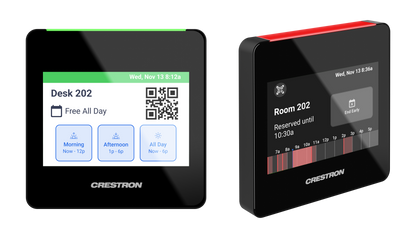 Crestron TSS-470E-B-T - 3.5 in. Desk Scheduling Touch Screen, Black Textured