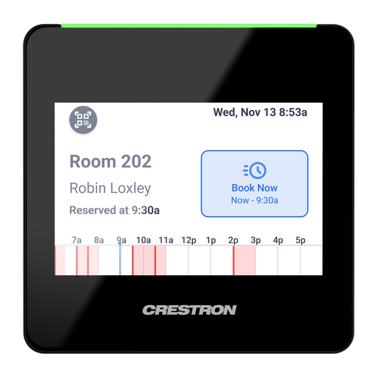 Crestron TSS-470E-B-T - 3.5 in. Desk Scheduling Touch Screen, Black Textured