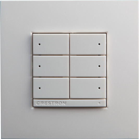 Crestron CLWI-KPLEX-BATT-ANTH - On-Wall Wireless Lighting Keypad, Battery Powered, Anthracite