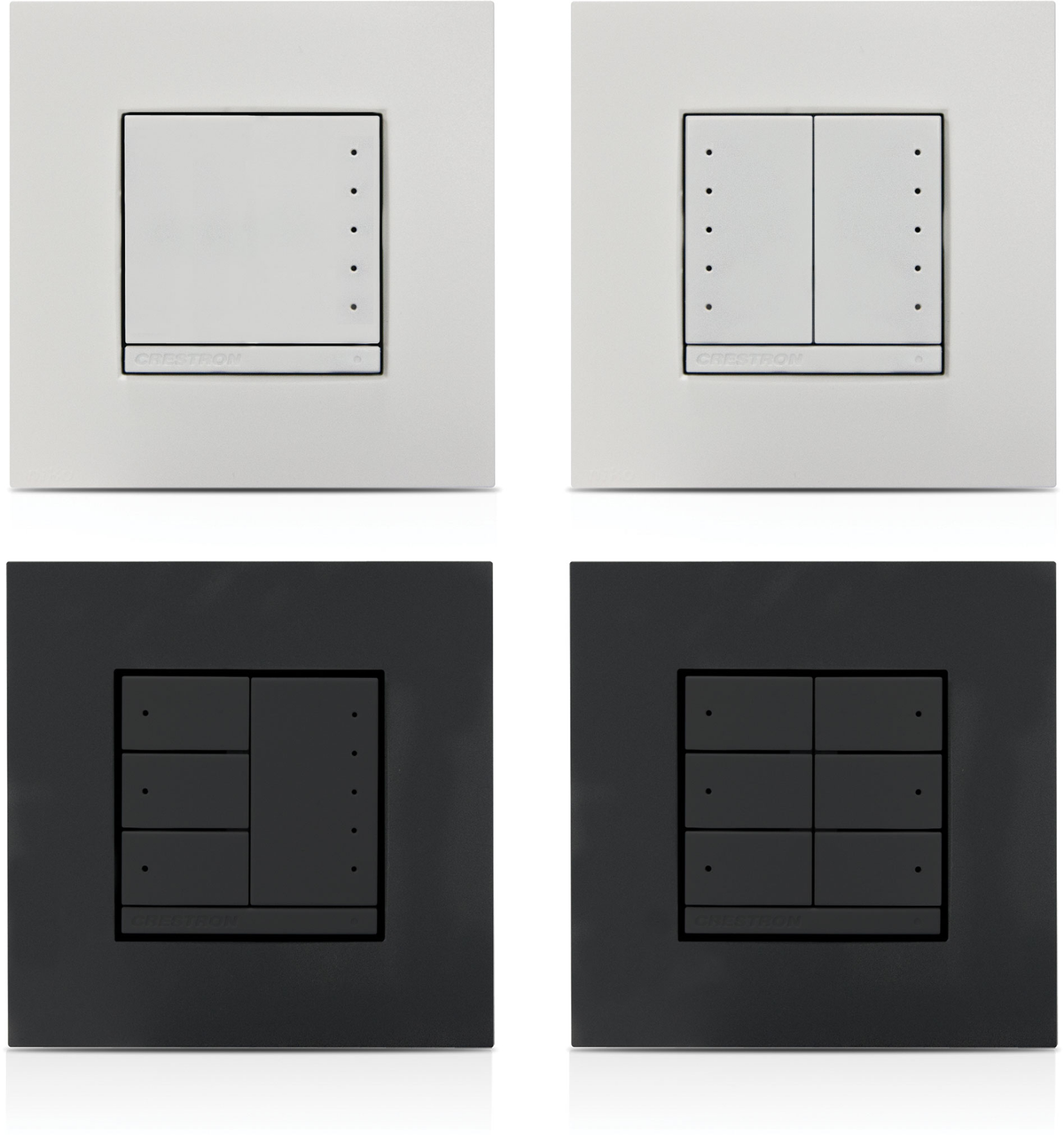 Crestron CLWI-KPLEX-W - In-Wall Wireless Keypad, 230VAC Line Powered, White