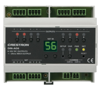 Crestron DIN-AO8 - DIN Rail Analog Output Module