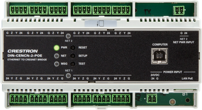 Crestron DIN-CENCN-2-POE - Ethernet to Cresnet® Network Bridge with PoE