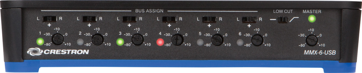 Crestron MMX-6-USB - 6-Channel USB Microphone Mixer