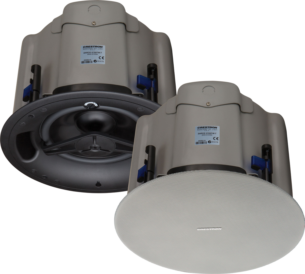 Crestron SAROS ICS8T-W-T-EACH+ - Saros® 8” In-Ceiling Subwoofer, White Textured, Single (must be ordered in multiples of 2)