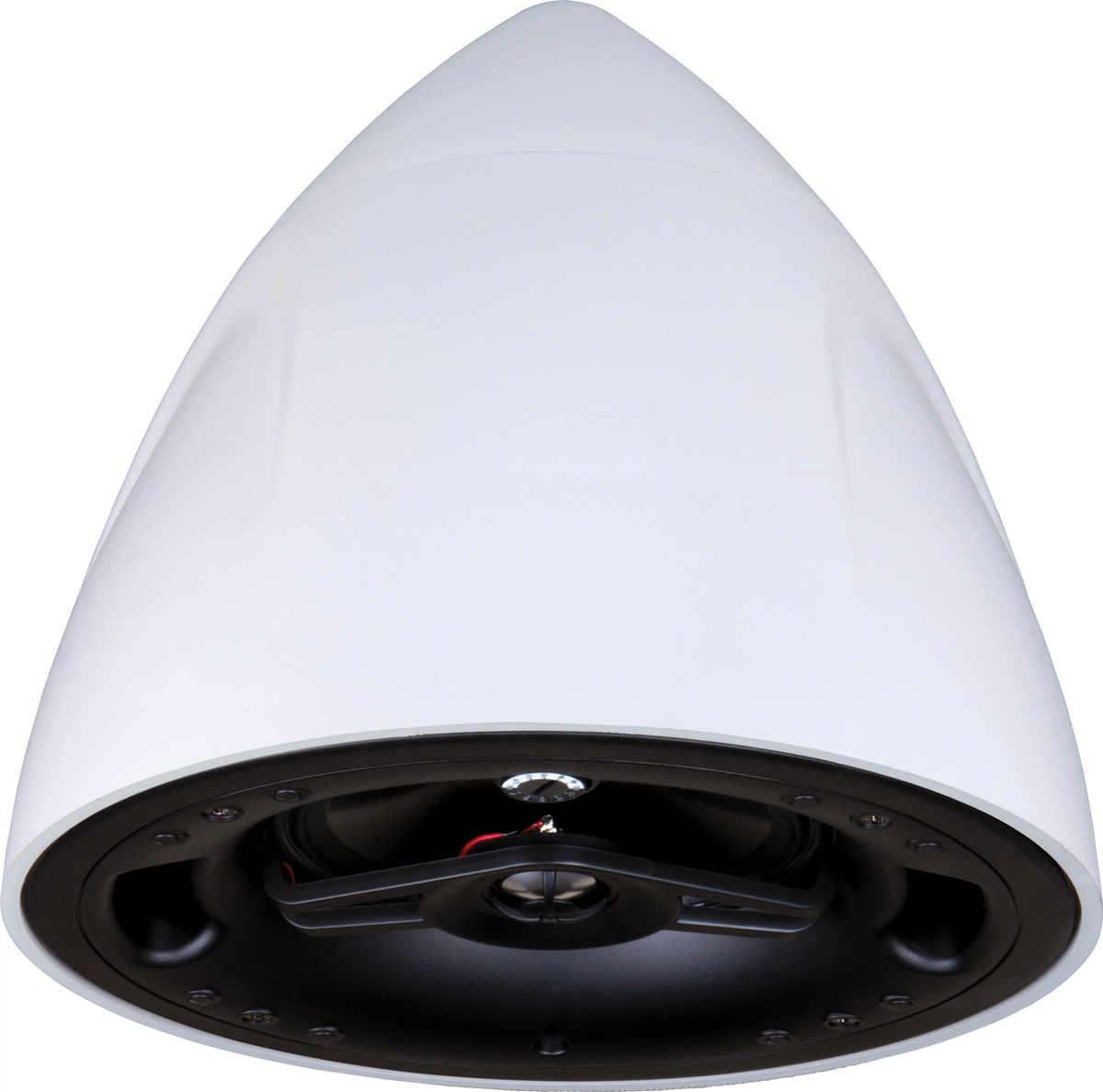 Crestron SAROS PD6T-W-T-EACH - Saros® 6.5” 2-Way Pendant Speaker, White Textured, Single