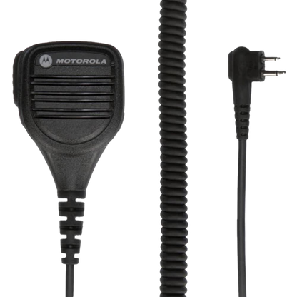 Motorola PMMN4029 Remote Speaker Microphone with IP57 Rating, Coiled Cord and Swivel Clothing Clip Intrinsically Safe (FM)