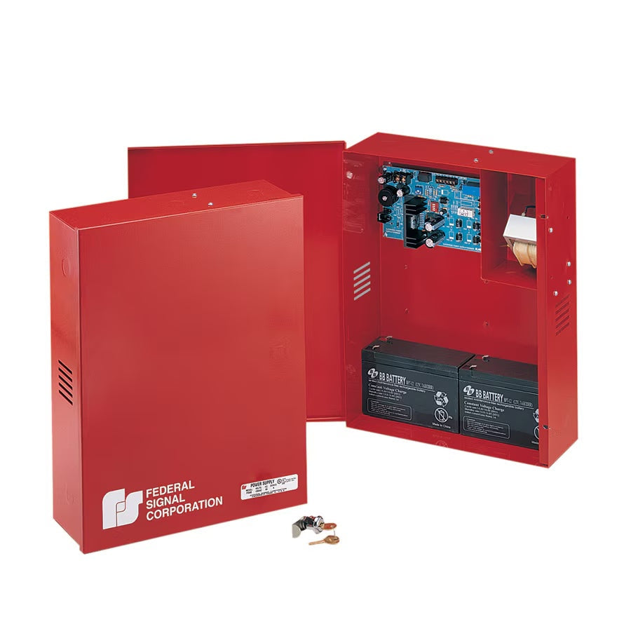PS250 PS600 and PS1000 Selectone® Standby Battery/Back-up Power Supplies Red