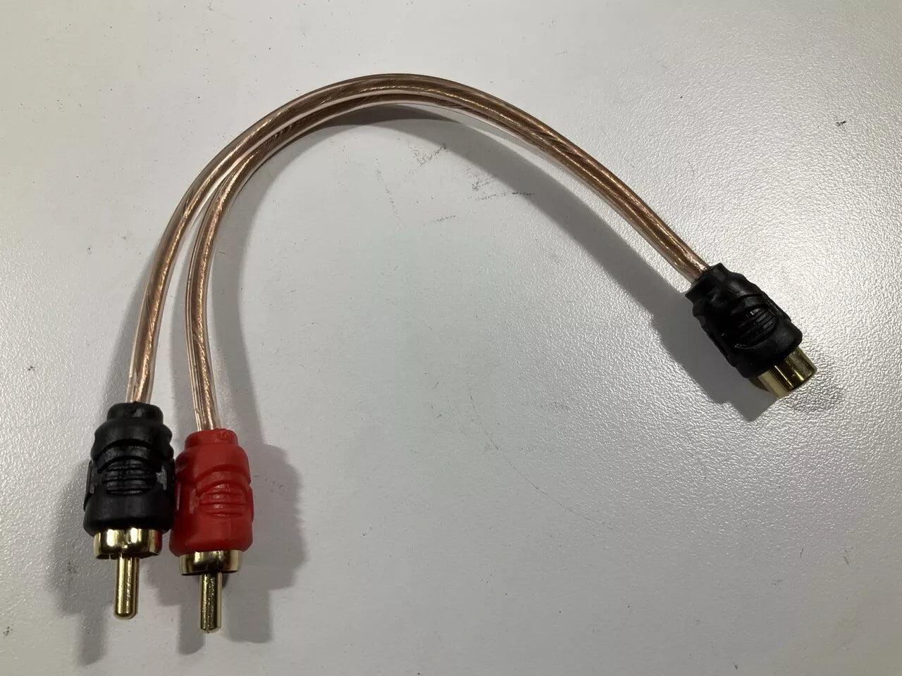 Metra CF-RCA600Y1 RCA 6" Long 1 Female To 2 Male Y-adapter Cable, Gold Connector