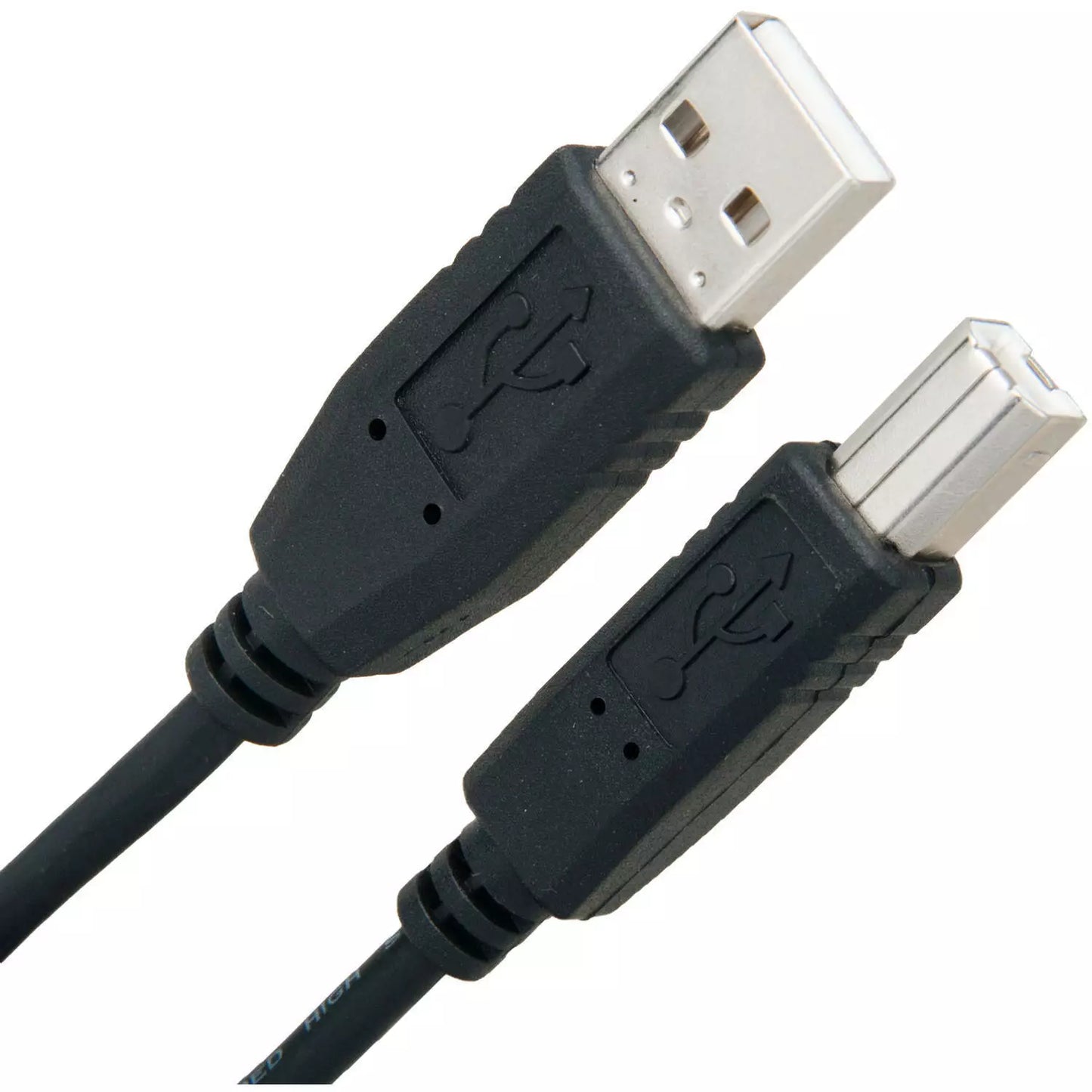 10ft Printer USB 2.0 Type A Male to B Male Black Cable - Brother Dell Epson HP