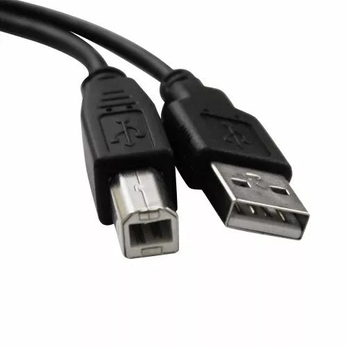 10ft Printer USB 2.0 Type A Male to B Male Black Cable - Brother Dell Epson HP