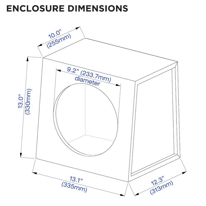 10" Subwoofer Enclosure Kit