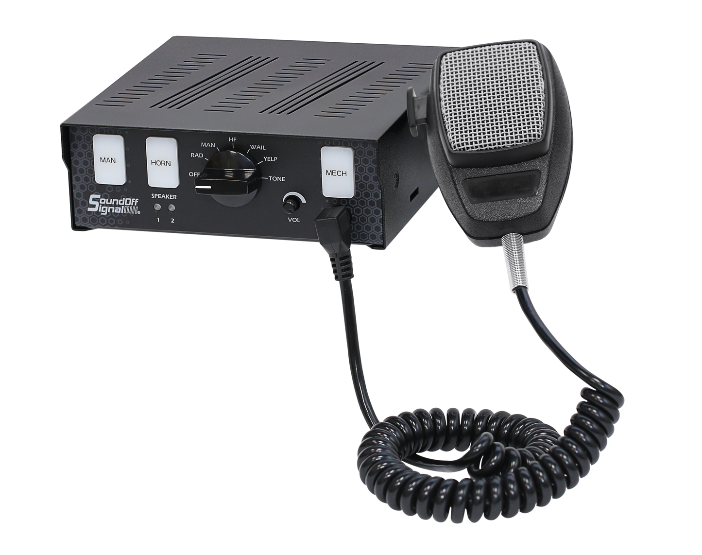 Soundoff Signal ETSAFR100 Fr100 Series Siren W/ Pa Function, 200 Watt Single Tone, Sae J1849, Ca Title 13 & Ece R10