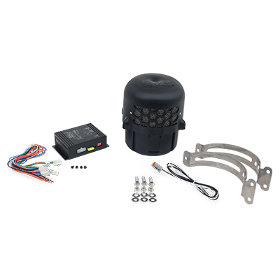 Soundoff Signal ETSKLF101 Lf Aftershock Siren System, Includes: 100 Watt Speaker, 200 Watt Amplifier And Universal Bracket