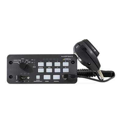 Soundoff Signal ETSA481RSR Nergy 400 Series Remote Siren W/ Knob Control, 10-16V - 100 Watt Single-Tone