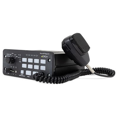 Soundoff Signal ETSA482CSR Nergy 400 Series Console Siren W/ Knob Control, 10-16V - 200 Watt Dual-Tone