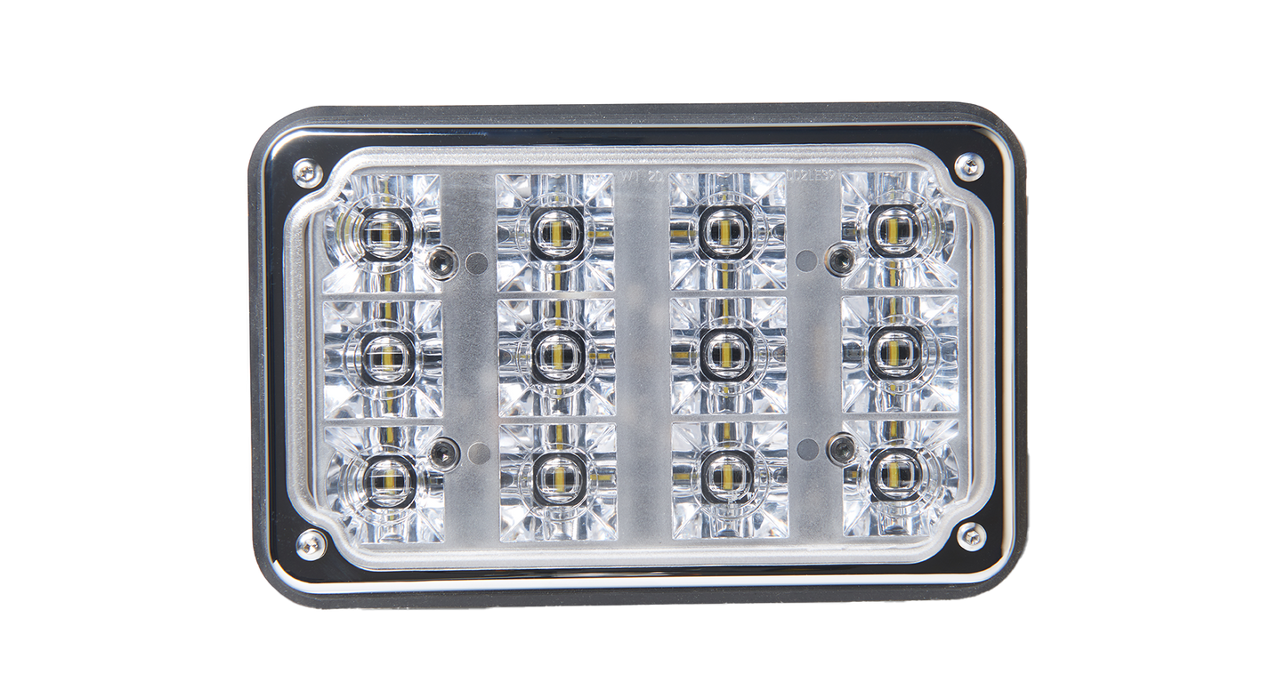 Soundoff Signal PPS7BZL12C Chrome Double Bezel (Includes Gasket & Hardware) For Use With (2) 6X4 P Screw Mount Lights