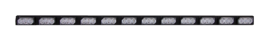 Soundoff Signal EL3PD12A00B Ultralite Plus 12 Module Exterior Led Lightbar W/ Universal L-Brackets & 14 Ft Cable - Blue