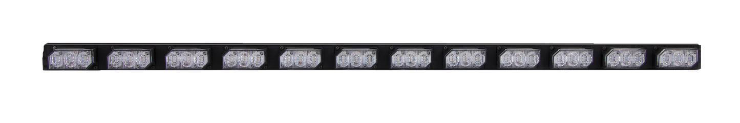 Soundoff Signal EL3PD08A00A Ultralite Plus 8 Module Exterior Led Lightbar W/ Universal L-Brackets & 14 Ft Cable - Amber