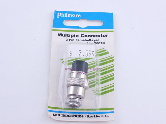 Philmore T607C Multipin Connector 3 Pin Female-Keyed (bin110)